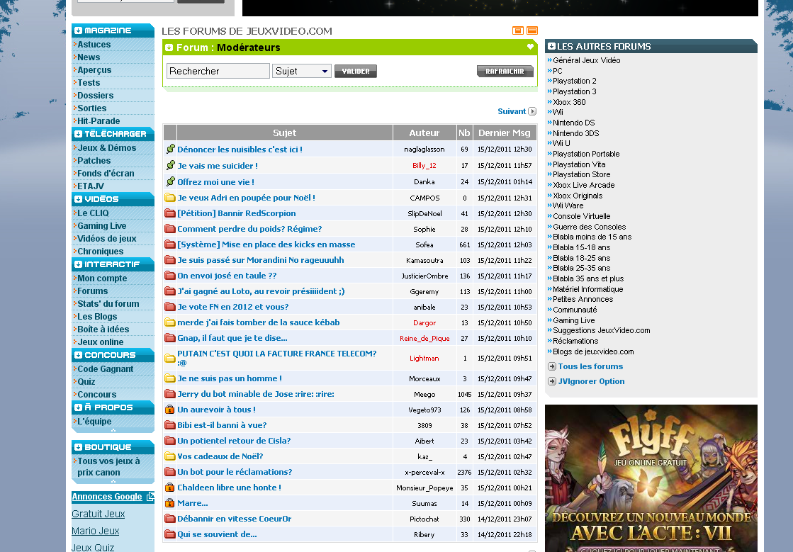 Jeuxvideo.com forum