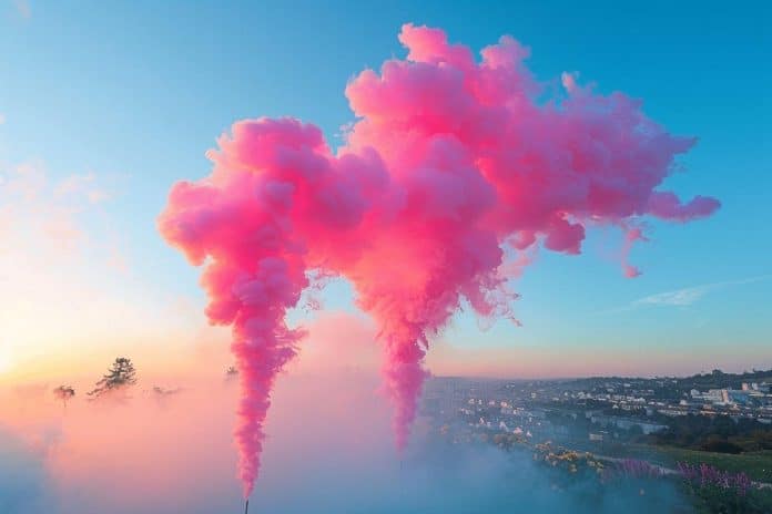 Ajoutez une touche de couleur à votre mariage avec un fumigène
