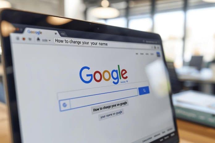 Comment changer de nom sur google