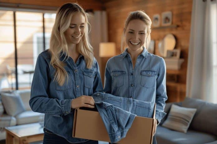 Une chemise en jean femme comme cadeau